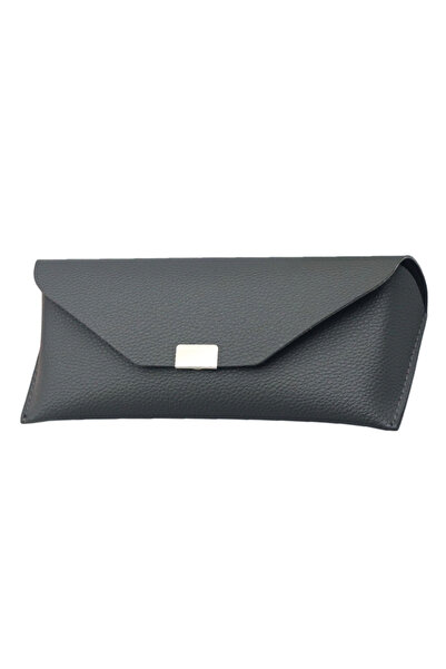 CLICK Techsuit - Glasses Case (ETK4) - PU, 16.5 x 8cm - Gray, precise coverage