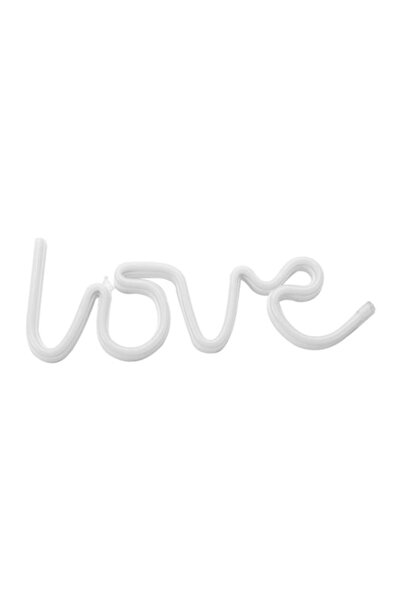 SyaMAG Decorațiune luminoasă LED neon, model LOVE, lumină roz, 35,5x2x13 cm