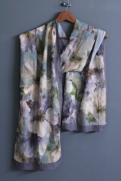 OttomanSilk Aquarelle Patterned Kraş Shawl