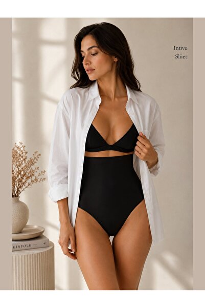 İntive Lingerie سروال داخلي نسائي من باباتيا بقصة ليزرية بدون خياطة، ذو خصر ع...