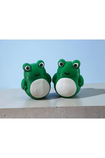 3D TASARIM Hacıyatmaz Sallanan Kurbağa (2Adet)