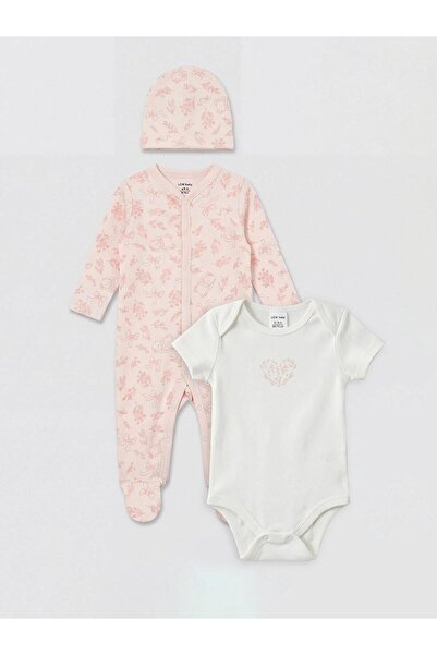 LC Waikiki Printed Baby Girl 3-Piece Set (W6)