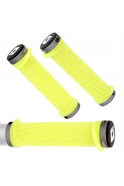 ODI MTB Grips ODI/Troy Lee Designs, 130 mm, 30 mm, fluorescent yellow, set of...