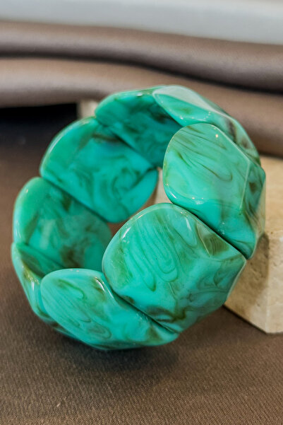 İthal سلسلة Dore Collection Riviera Stone، سوار نسائي واسع مرن مصنوع يدويًا ب...