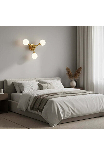 OEM Aplica Decorativa ELEKTRA, 40x28cm, 3xG9, Metal si Sticla, Auriu