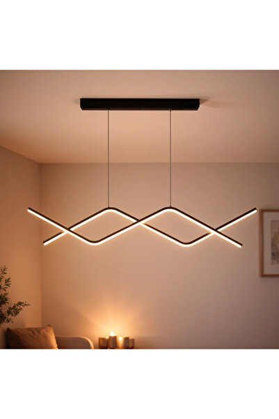 OEM LED висящ полилей с дистанционно управление ZIGZAG 27W, Студена/Топла/Неу...