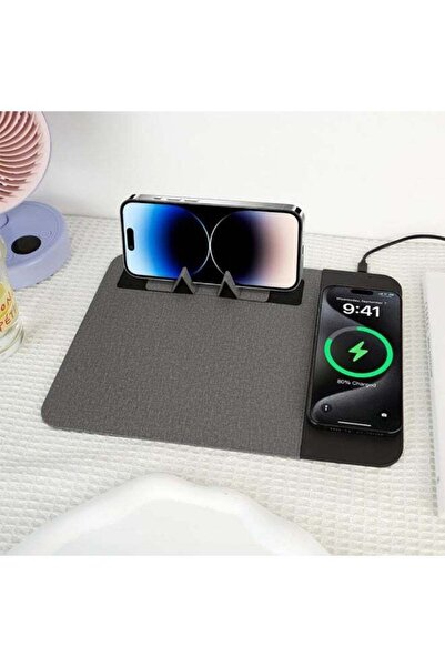 HXD Zoomlion 3-in-1 Wireless Charging Mouse Pad with Mobile Stand – Fast Qi C...
