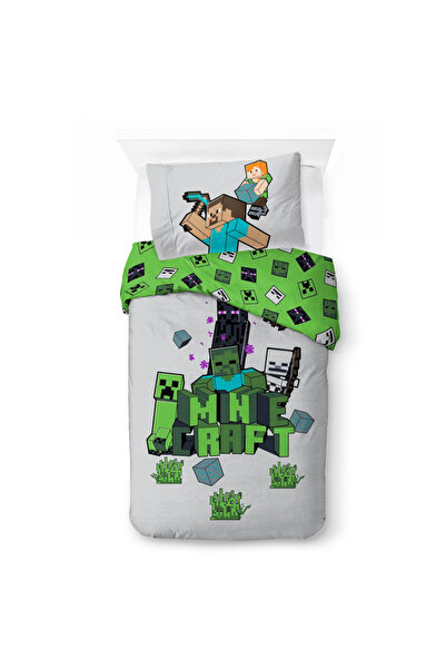 MINECRAFT Build and Explore bed cover 140×200cm, 70×90 cm