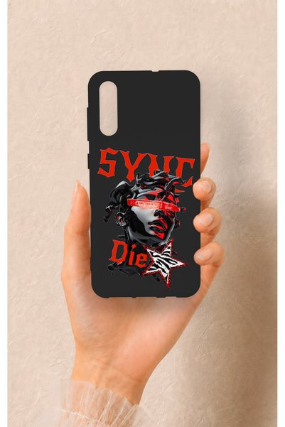 Vip Case حافظة سيليكون متوافقة مع هاتف سامسونج A50 من نوع Sync Die Patterned