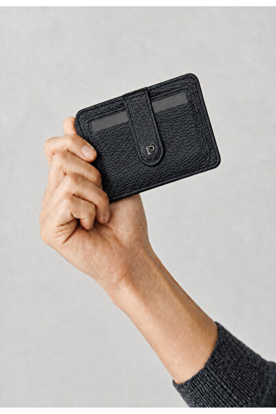 Pierre Cardin Black 100% Genuine Leather Men's Card Holder Wallet with Pop-Up...