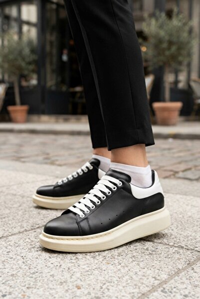 İncim Siyah Beyaz Günlük Sneaker Unisex Spor Ayakkabı
