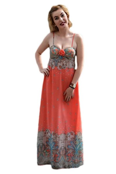 OEM Rochie moderna, croi simplu si elegant, de culoare corai