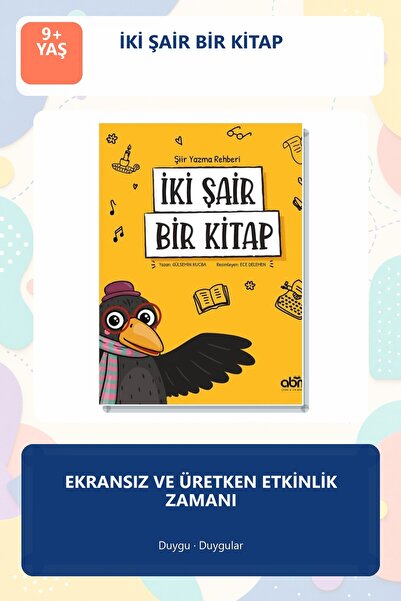 Abm Yayınevi İki Şair Bir Kitap 9+ Yaş Çocuk Etkinlik Kitabı