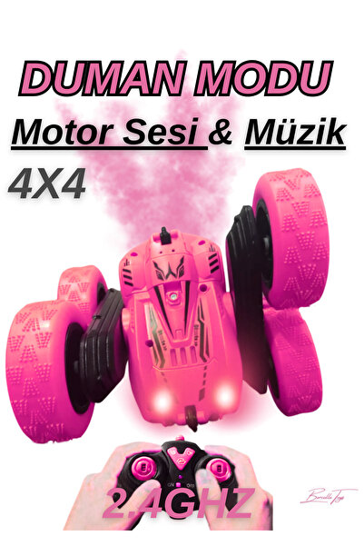 Boratila Toys Uzaktan Kumandalı Duman Modlu Işıklı Şarjlı Motor Sesli Müzikli...