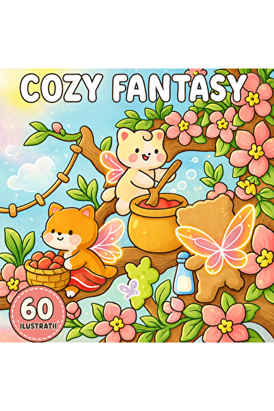 COZY Книжка за оцветяване - 60 илюстрации - Фентъзи