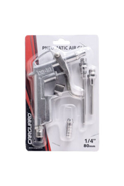 CarGuard Pistol pneumatic de suflat aer cu duze interschimbabile, 1/4″, 16/50...
