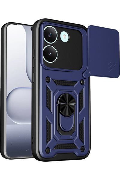 New Face Zngzrmll Poco X8 Pro Pars Lens Ringed Silicone (163827) - Navy Blue