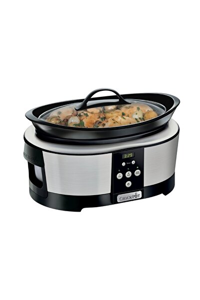 Crock-Pot Oală electrică digitală cu gătire lentă 5.7L Cromată