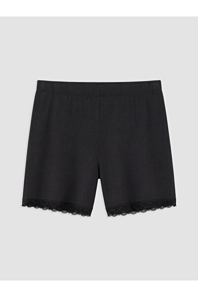 LC Waikiki Trendlucky Big Size with Difference Women's Shorts Leggings with L...