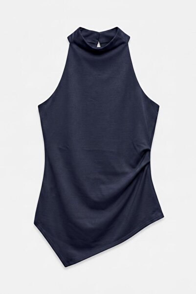 BSL Dik Halter Yakalı Bluz