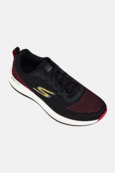 SKECHERS Men Go Run Pulse Lace Up Running Shoes, Black