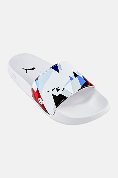 Puma Kids Boy BMW MMS Leadcat 2,0 Graphic Slip On Slides, White