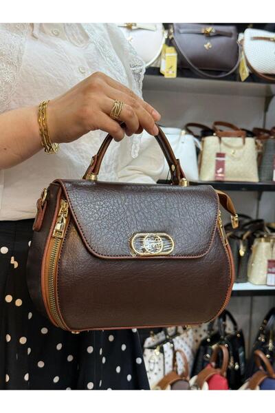 H&D COLLECTİON حقيبة نسائية من Miami Polo Club بخمسة أقسام بتفاصيل حزام يد سلسلة