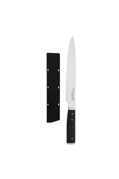Kitchenaid 20cm Slicing Knife with Blade Cover – High-Carbon Japanese Steel C...
