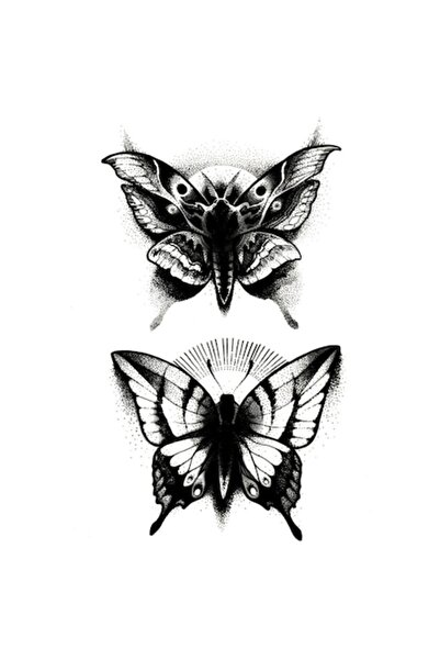 FlashTattoosRomania Tatuaj temporar, Flash Tattoos România, Molie Neagră, rez...