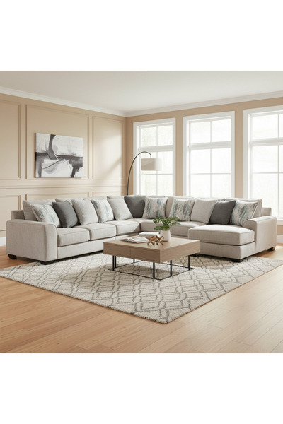 Ashley Furniture Ardsley 5-Piece Sectional with Chaise