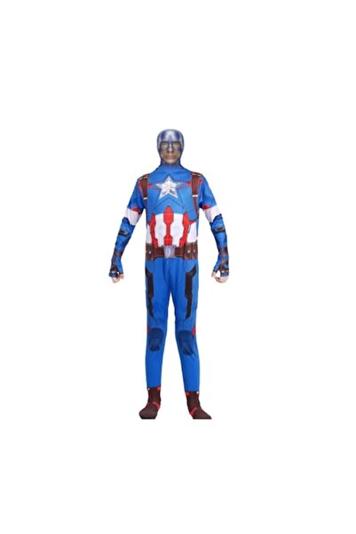 Funny Party Shop Costum de carnaval Captain America clasic, pentru adulți, mă...