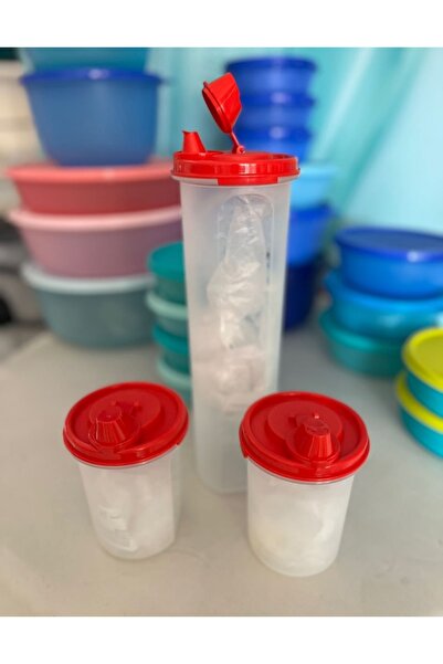 Tupperware Yağdanlık Oval 1.1 LT ve 2 Adet 440 ML.
