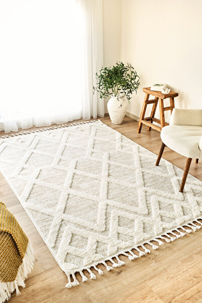 ARTİSAN Concept MARSİLYA Bej ve Krem Renkli, Yumuşak Bukle ve Hav, İskandinav...