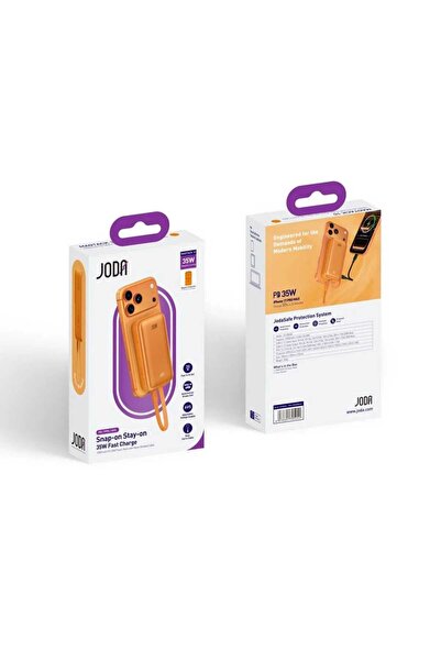 Joda Magtack 35W 10000Mah Battery Pack with Built-In Type-C Cable - Orange