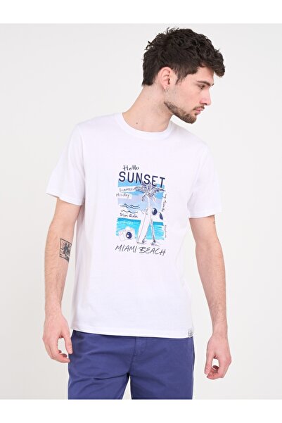 Kenvelo - Tricou barbat cu maneca scurta si imprimeu