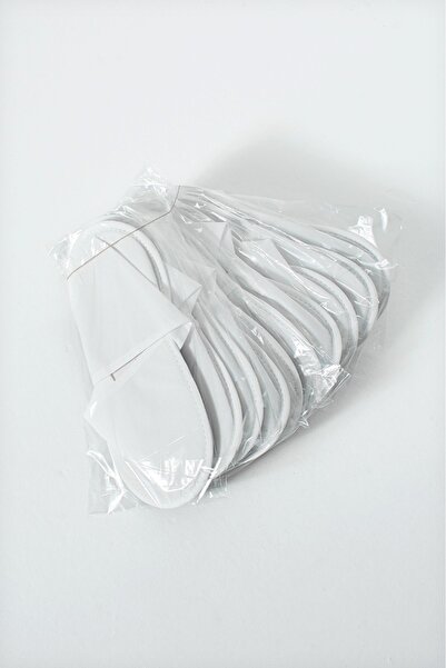 irmona Disposable 10 Pieces Pvc Base Interlined Fabric Hygienic Hotel Slippers