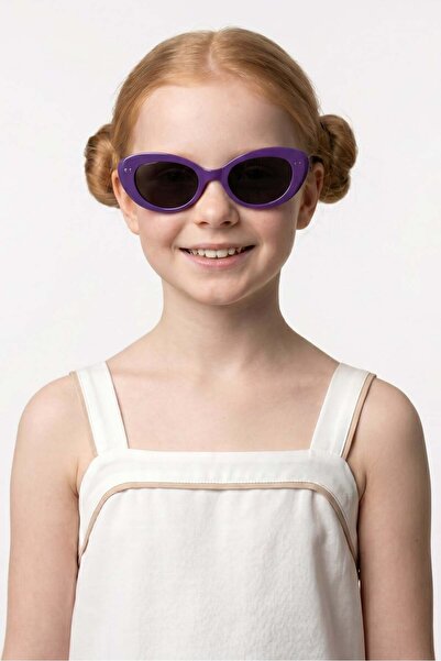 Bilge Karga Lumora Pruple Black Children's Sunglasses