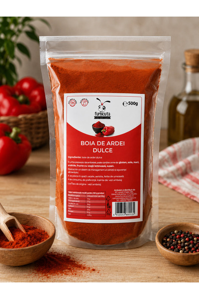 Furnicuta Boia de Ardei Dulce 500 g Furnicuța – Condiment pentru Gătit, Papri...