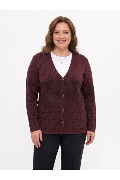 onno style women Patterned Steel Knit Classic Tricot Jacket