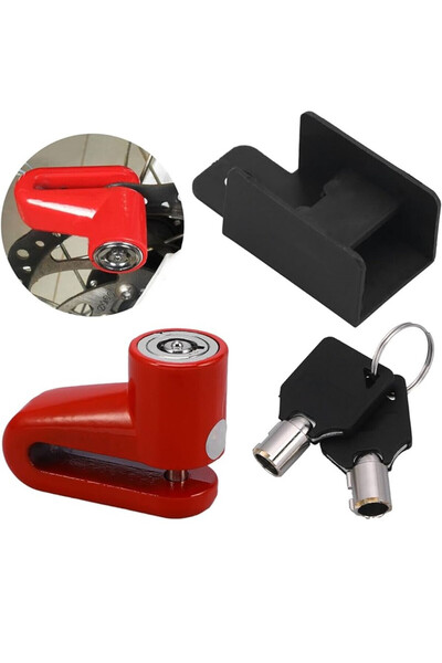 OEM Αντικλεπτικό Δισκόφρενου Moto &amp; Bike Disc Lock Χρωμίου Κόκκινο 1 Τεμά...