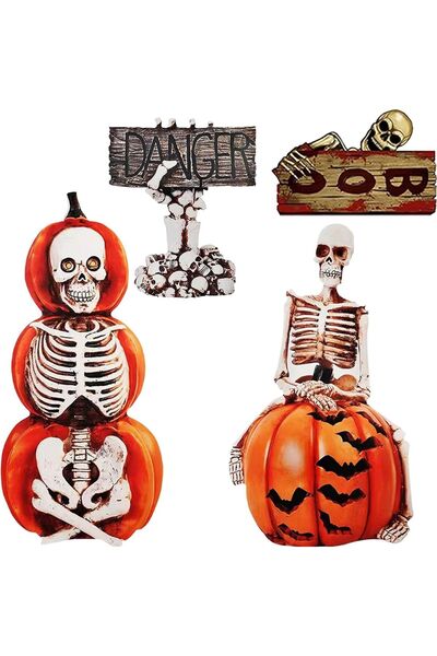OEM Decorațiuni de grădină de Halloween cu dovleci, fantome și schelete