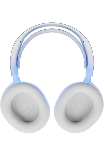 SteelSeries سماعة ألعاب لاسلكية أركتيس نوفا برو بي إس بيضاء خفيفة الوزن للبلا...