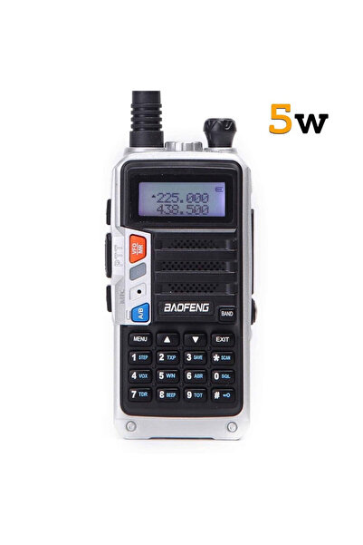 OEM Baofeng UV-9S Ασύρματος Πομποδέκτης UHF/VHF 5W Ασημί.