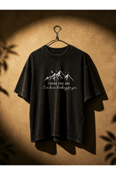 Pink Sky Unisex Oversize Vintage Washed Street Style Μόδα του δρόμου Βαμβακερ...