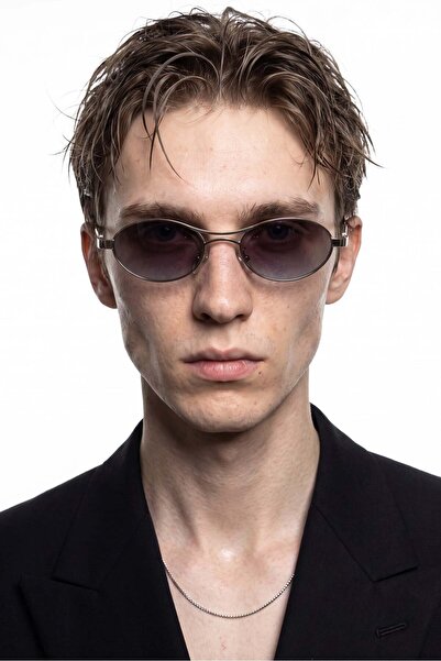 Bilge Karga Dorian Silver Black Gradient Men's Sunglasses