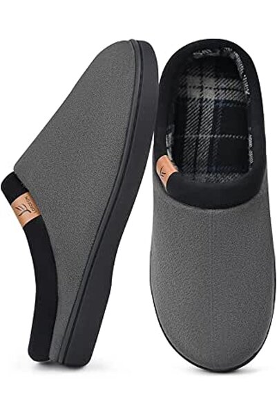 GENERAL LORDFON Memory Foam Mens Slippers Slip-On Comfy House Slippers for Me...