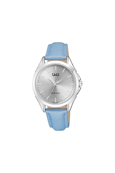 Q&Q Ceas de damă C04A-023PY, albastru, 38mm, rezistent la apă 3 ATM