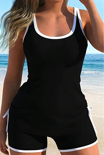 UFC 1985 TOP BRAND Women's Strappy Round Neck Diver Blouse with Cross Detail ...