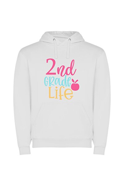 iLovePrints True to Life Art Φούτερ με κουκούλα σε χρώμα Λευκό