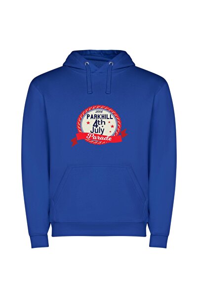 iLovePrints Parkhill Parade Extravaganza Φούτερ με κουκούλα σε χρώμα Μπλε